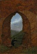 Carl Gustav Carus Aussicht oil painting on canvas